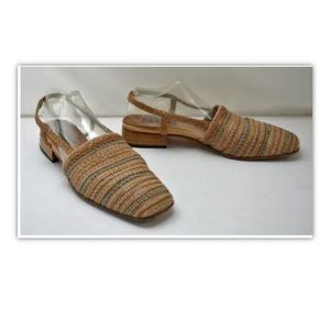 SESTO MEUCCI - ITALIAN WOVEN LEATHER FLATS